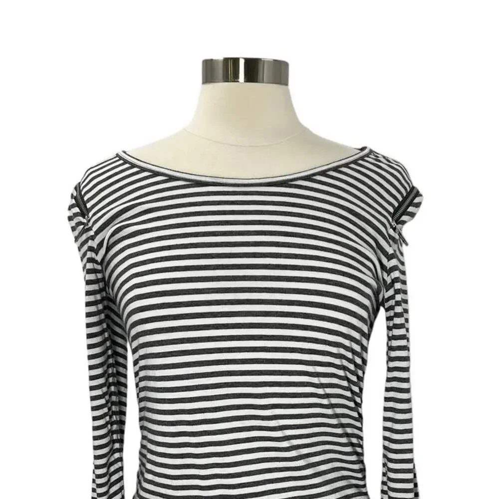 MICHAEL KORS 3/4 Sleeve Striped SZ MD
